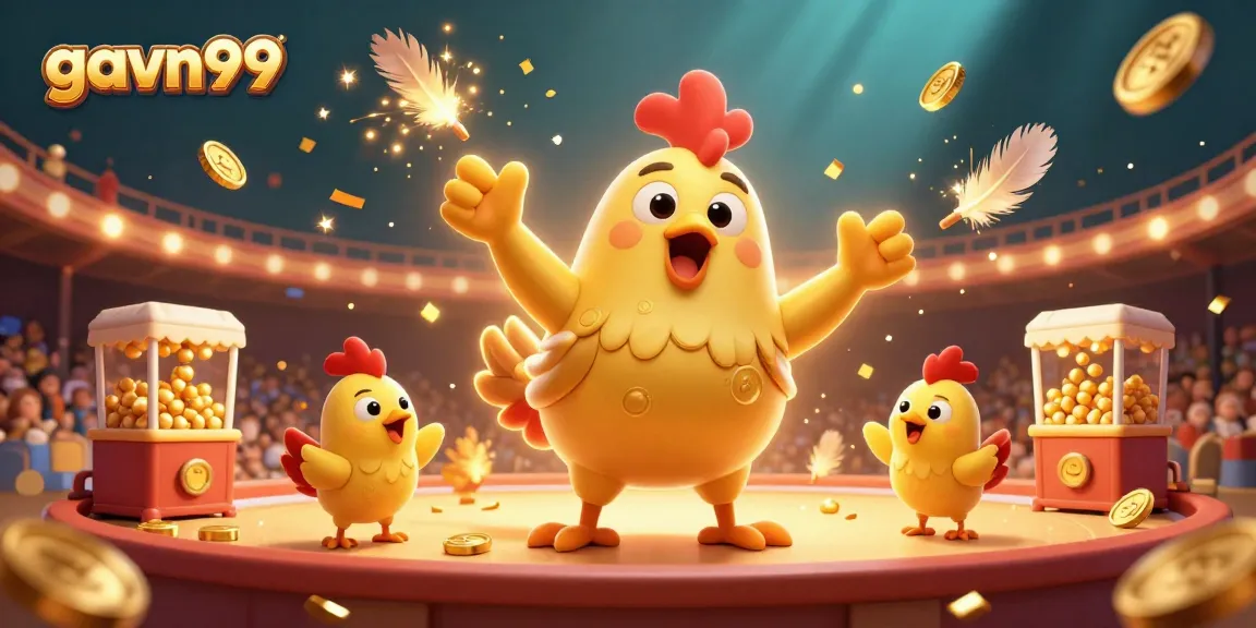gavn99 captivates viewers with a lively 3D cockfighting scene featuring exciting characters and dynamic elements.