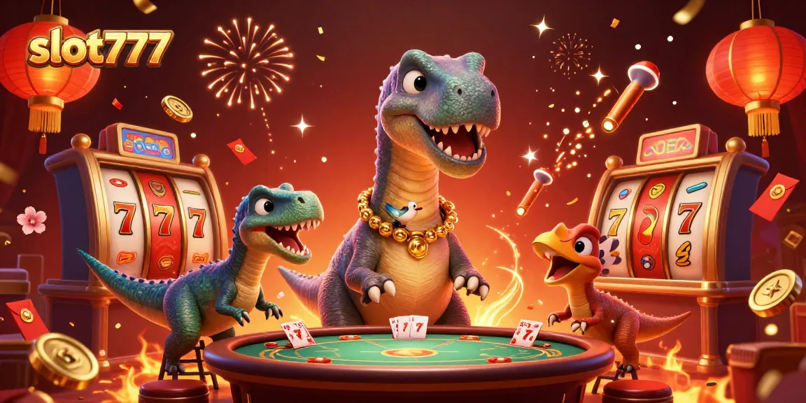 Experience thrilling gameplay with slot777, featuring a vibrant casino scene filled with dynamic slot elements.