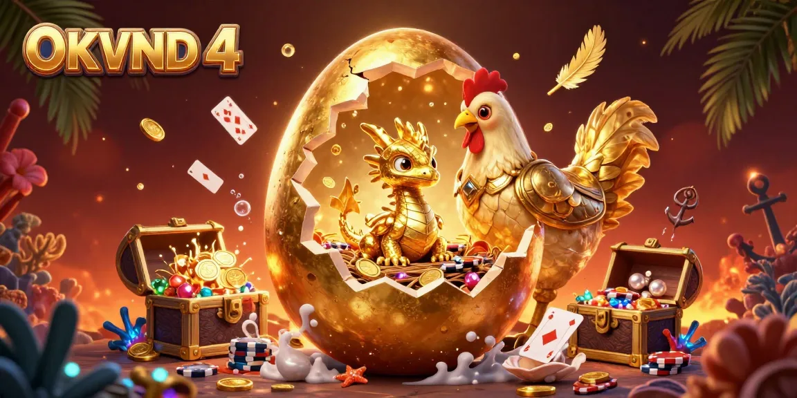 Experience the excitement of OKVND 4 with a golden dragon protecting valuable poker chips