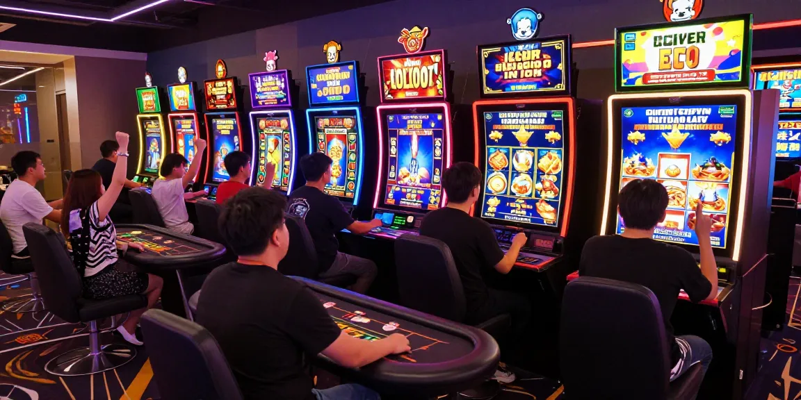 Engaging online casino gaming scene showcasing LC88 excitement with players at vibrant virtual tables.