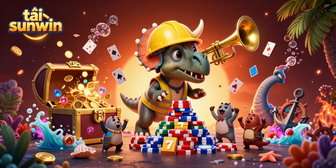 Play exciting games with tải sunwin, featuring vibrant characters and dynamic casino elements.
