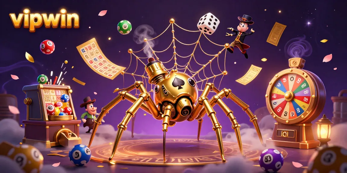 Catch dice and win prizes at vipwin in this vibrant steampunk 3D casino scene.