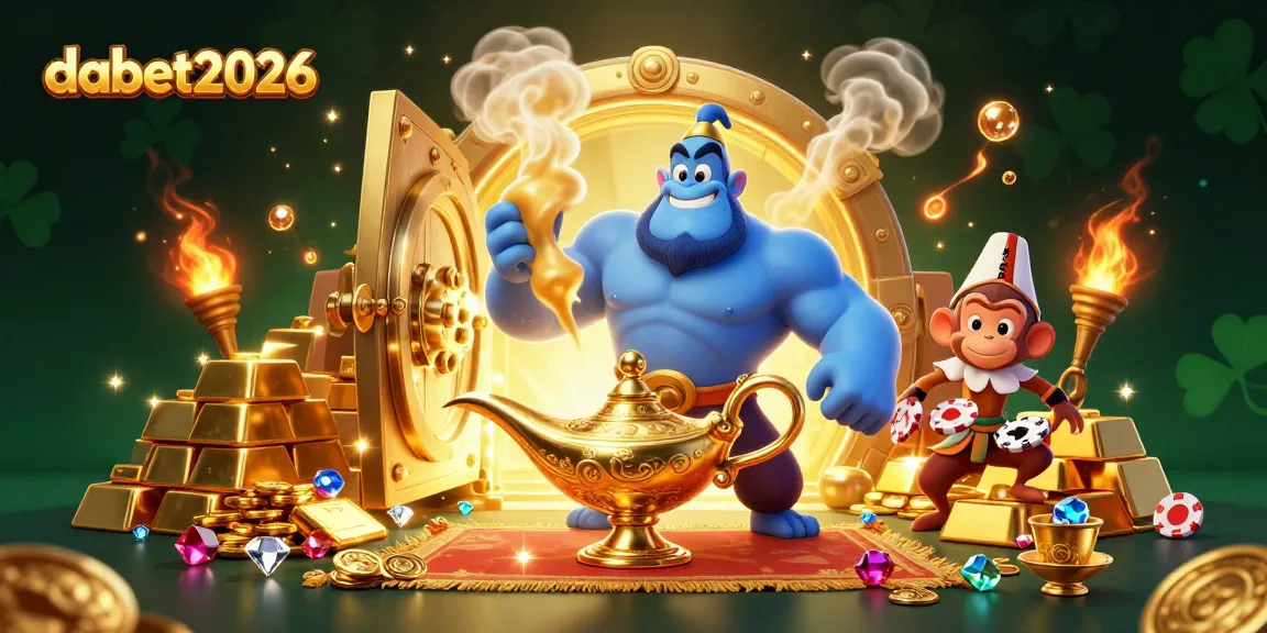 Engage with dabet2026's dynamic casino magic featuring poker chips and treasures.