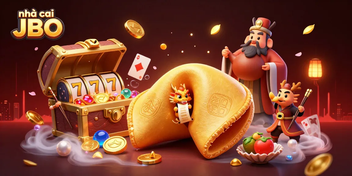 Experience thrilling wins at nhà cái JBO with a vibrant, action-packed casino illustration.