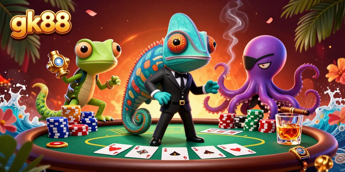 gk88 gây ấn tượng với hình ảnh đại diện cho casino điện tử sôi động và đầy màu sắc