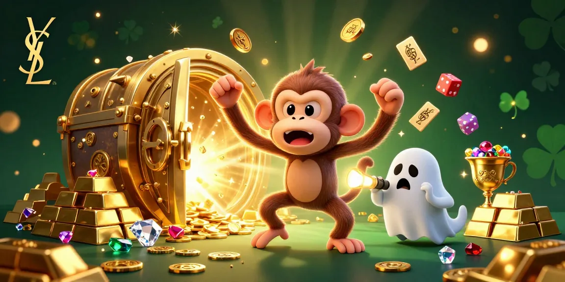 Engage with thrilling ysl gaming action featuring mischievous characters in a haunted casino scene.