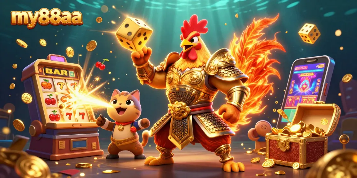 Engage with my88aa's thrilling casino world featuring vibrant characters and exciting game elements.