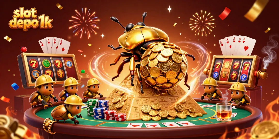 Play slot depo 1k and win big with golden coins and fun casino elements!