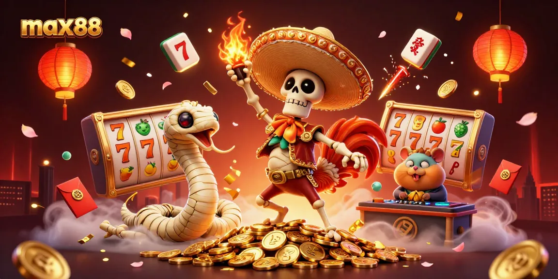 Experience thrills with max88's vibrant casino elements spotlighting exciting jackpot games.