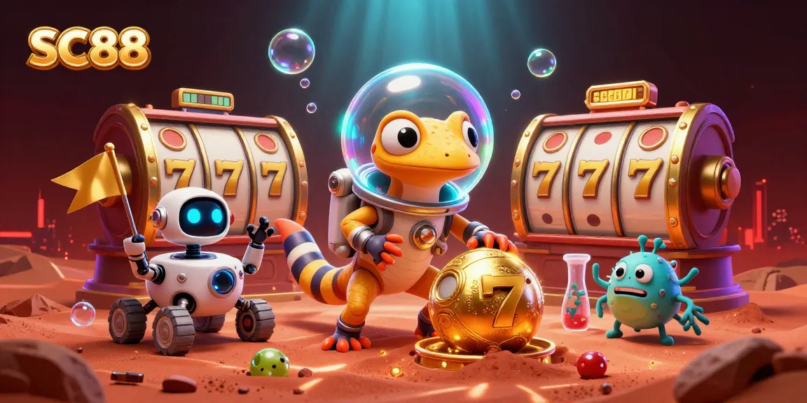 Experience SC88, the thrilling Martian casino adventure with animated characters and exciting game elements.