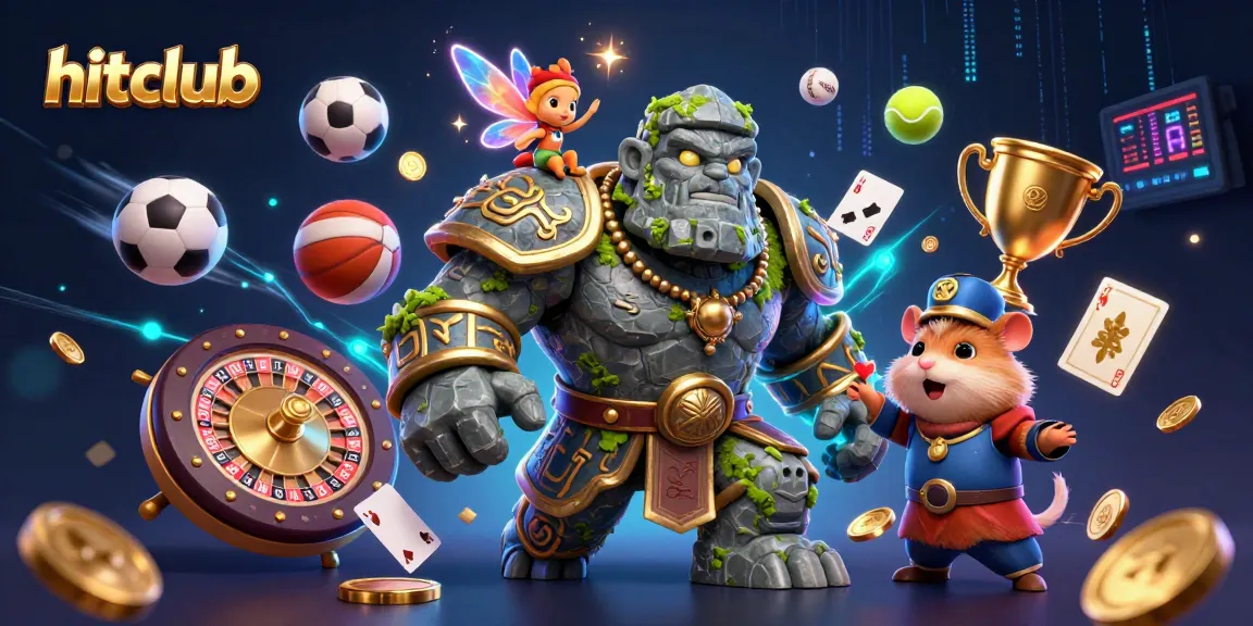 Hitclub gamers experiencing the excitement of 3D gambling with vibrant visuals and dynamic elements.