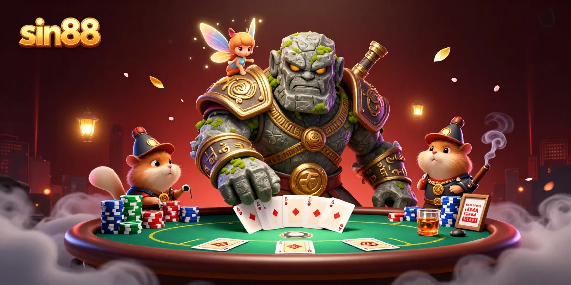Watch sin88's enchanting online gaming landscape filled with vibrant casino themes and dynamic characters.
