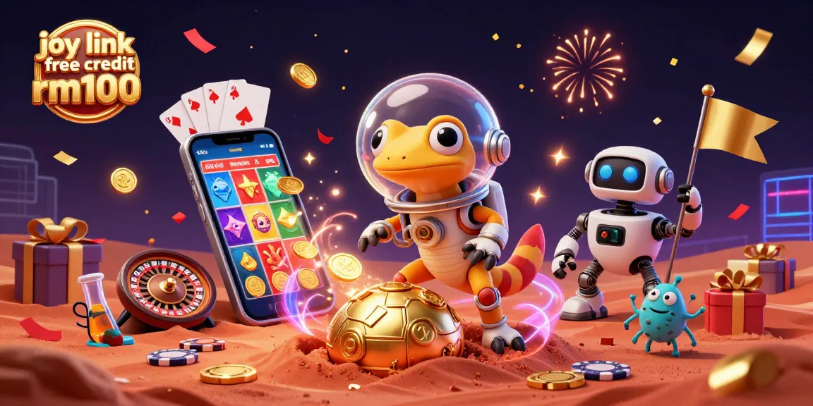Spin the reels with joy link free credit rm100, as a Martian gecko discovers a golden casino in vibrant 3D art.