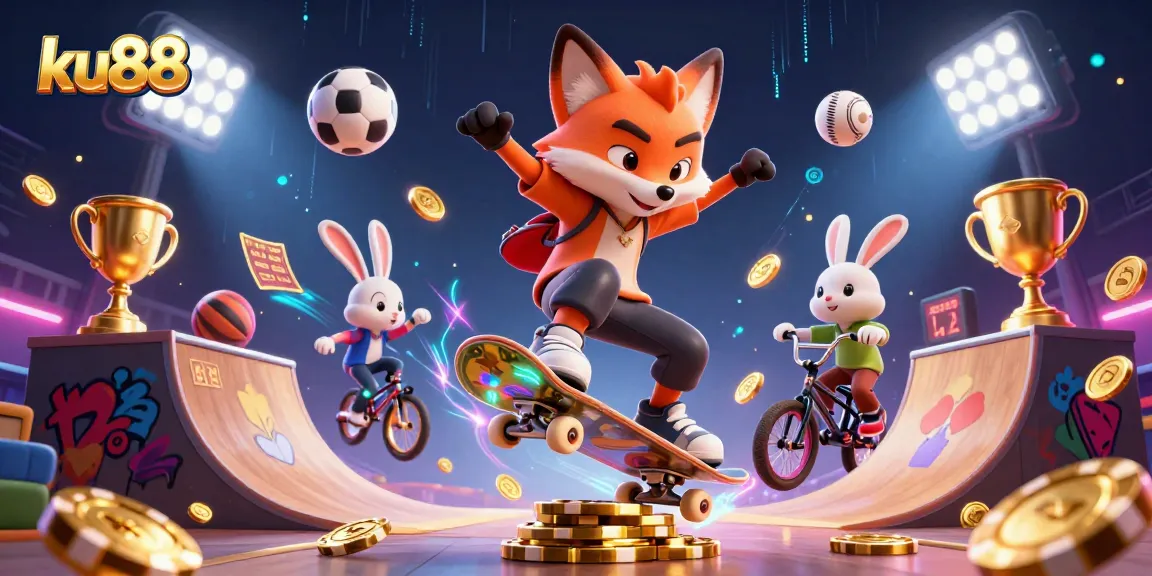 ku88 captivates players with thrilling sports betting action in a vibrant 3D scene