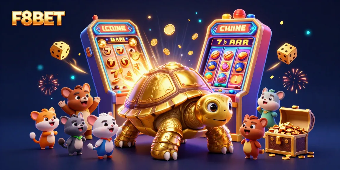 Experience the thrill of winning at F8BET with a vibrant, action-packed casino scene featuring jackpot excitement.