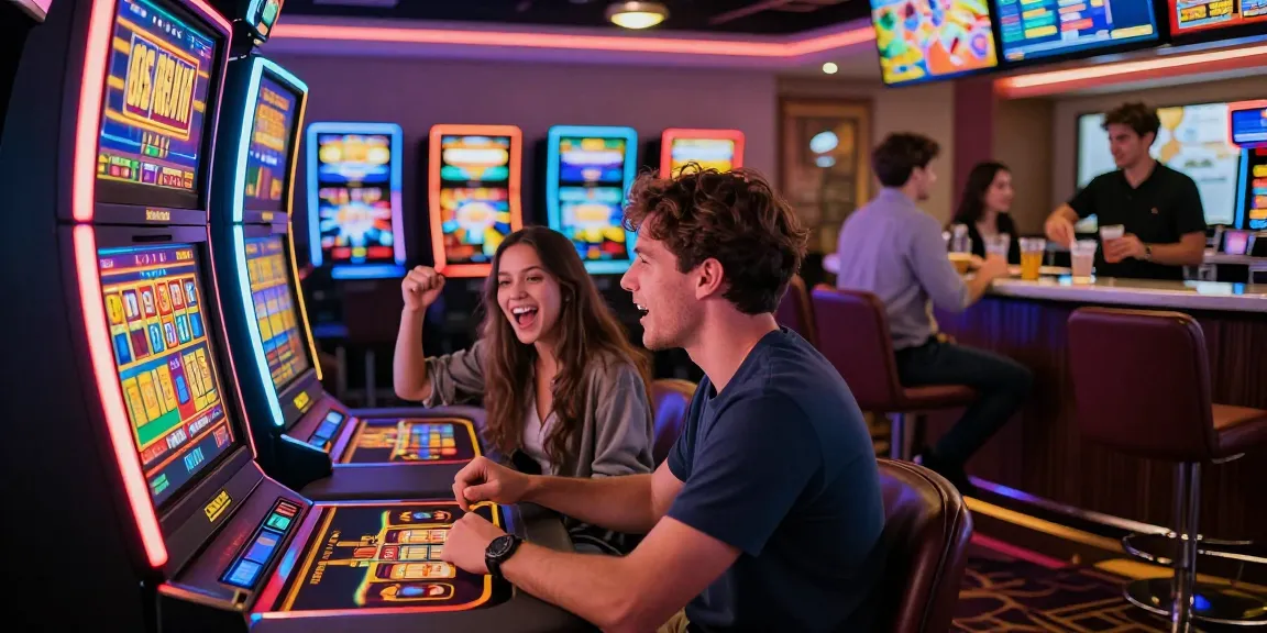 Exciting gaming scene at a credit card casino highlighting players and games available at https://iis.org.uk.