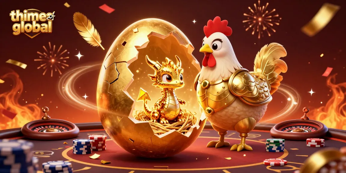 Experience excitement with thetimesofglobal at a dynamic casino scene featuring a golden dragon.