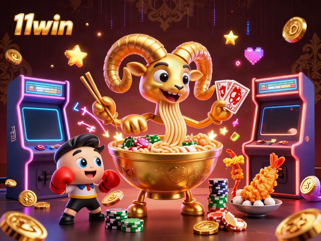 Experience the vibrant world of 11win with animated casino characters and dynamic game elements.