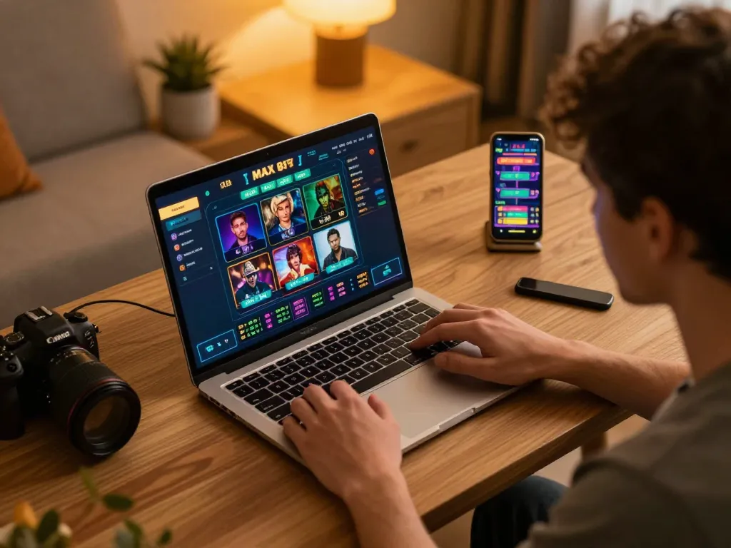 Engaging online gambling moment on MAX 88 showcasing gaming interface and strategy.