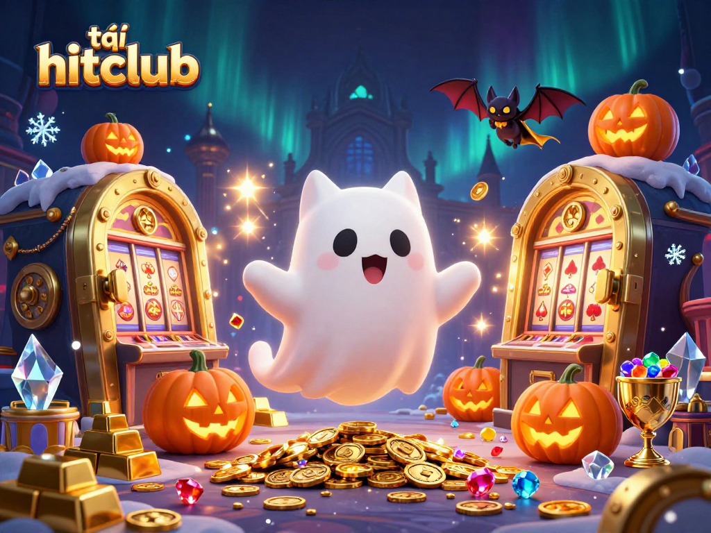 Play slots with tải hitclub while exploring a haunted casino filled with treasures.