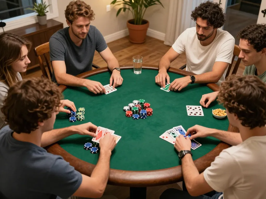 Play poker with friends at home using VIN88, enjoying strategic gameplay and social interaction.