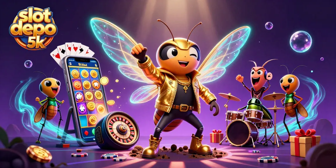 Experience the thrill of slot depo 5k with exciting visuals, vibrant casino elements, and energetic characters.