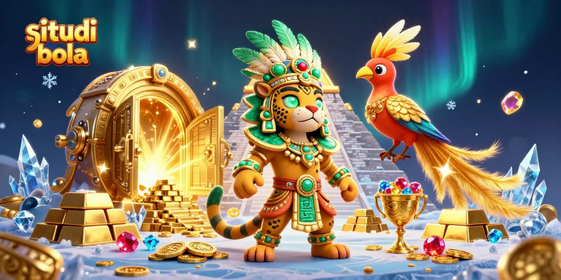 Bet on situs judi bola with vibrant visuals featuring Mayan themes and abundant riches.