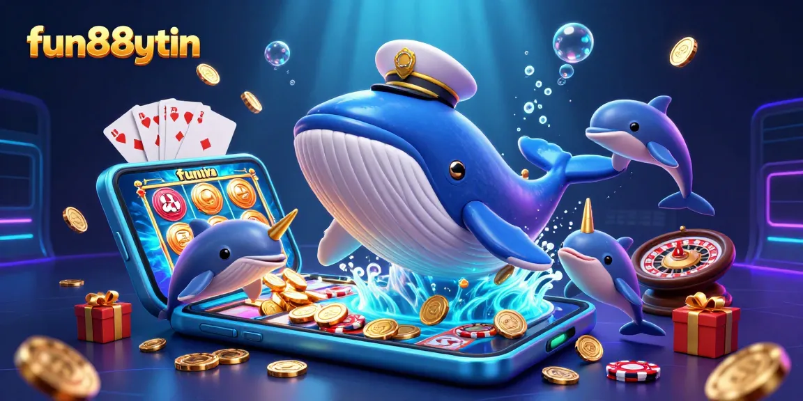 Engage with fun88uytin's immersive gaming world, featuring vibrant casino elements and dynamic characters.