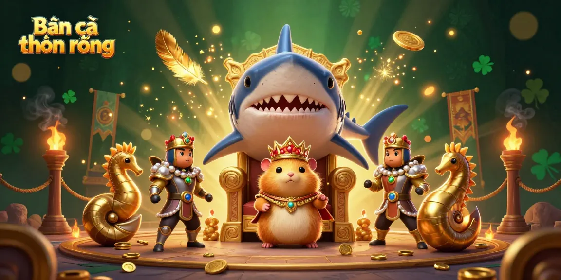 Shoot and score in Bắn cá thần rồng with vibrant underwater elements and thrilling fish game action.
