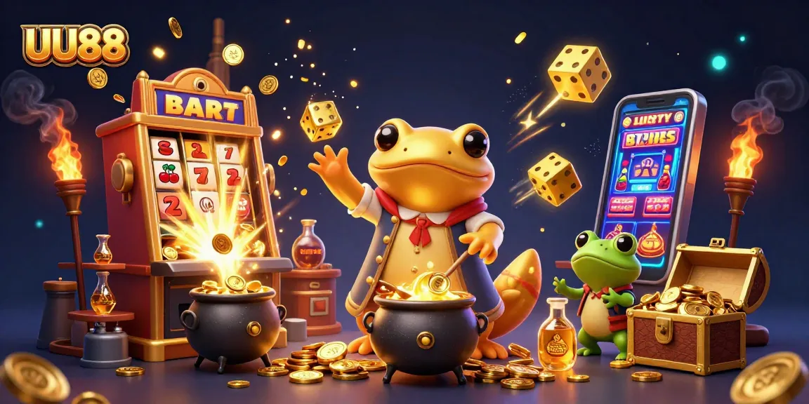 Experience thrilling gaming action at UU88 with vibrant visuals and golden winnings.