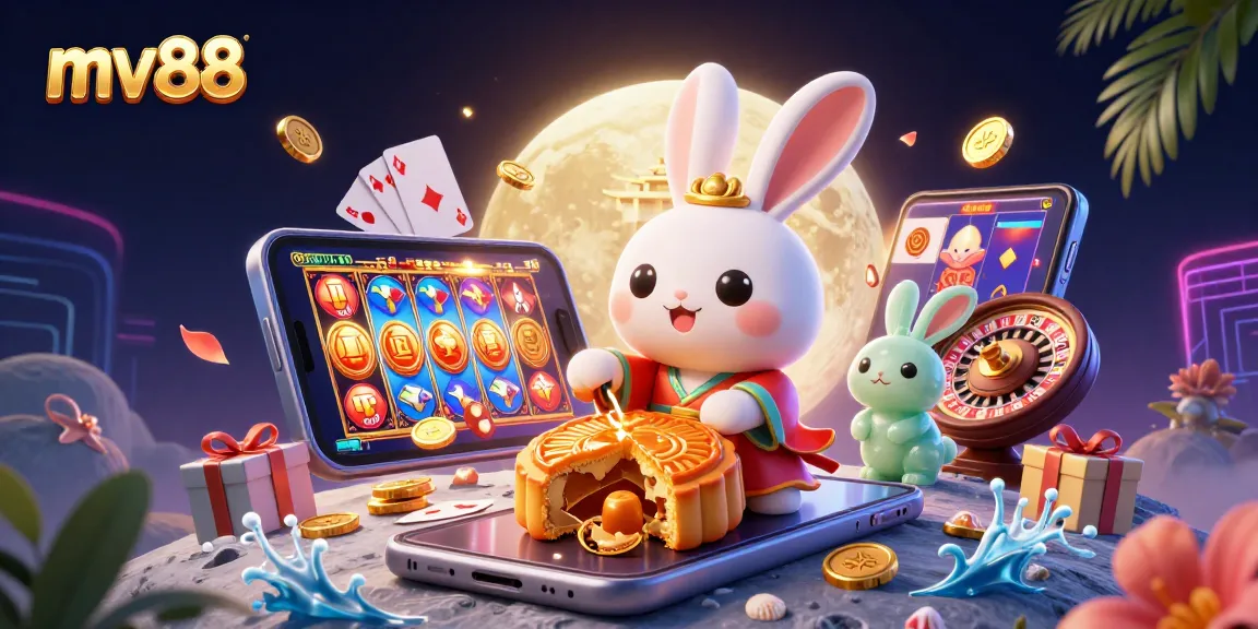 Join the fun at mv88 while the moon rabbit reveals treasures among games and slots!