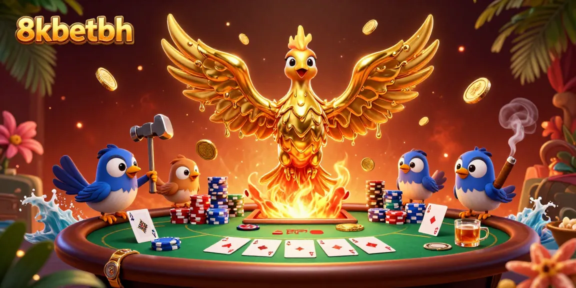 Experience big wins at 8kbetbh with our golden phoenix and thrilling poker action.