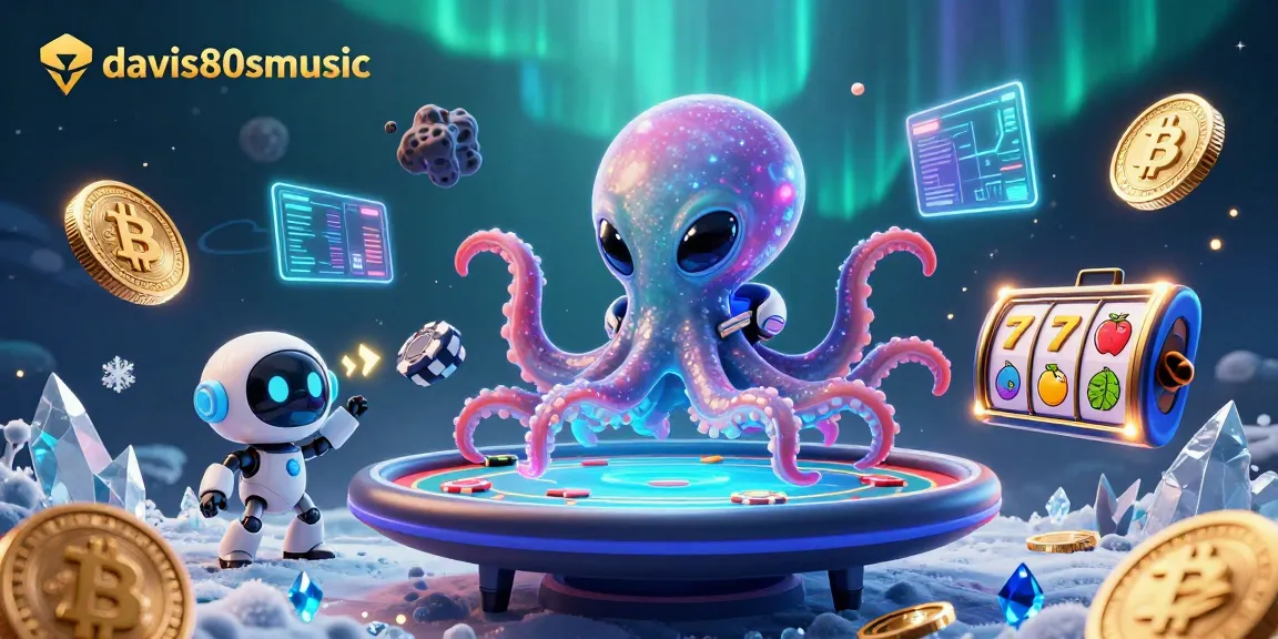 Engage in thrilling casino action with davis80smusic featuring an alien octopus and crypto elements.