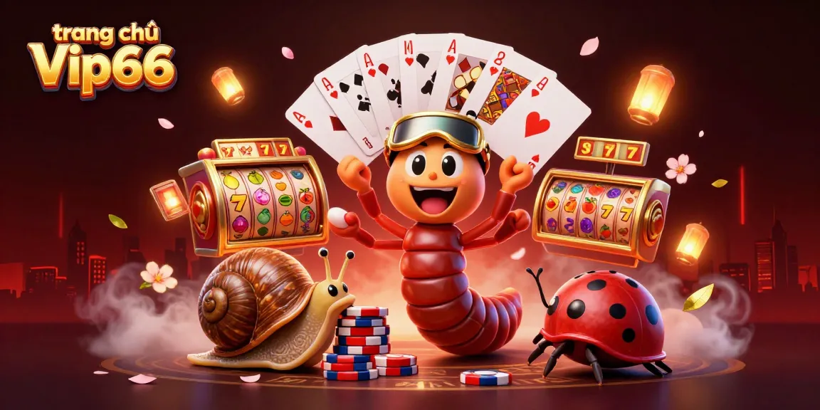 Experience vibrant gameplay at trang chủ Vip66 with exciting slot reels and dynamic characters.
