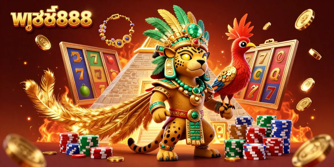 Experience the excitement of พุซซี่888 slots with vibrant visuals and jackpot elements in this dynamic scene.