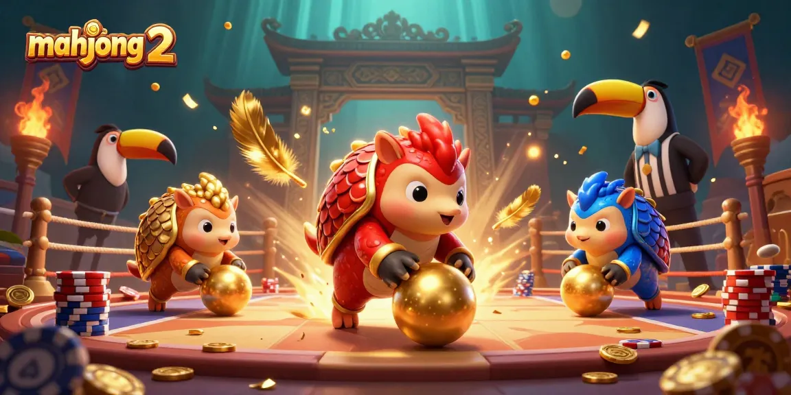 Experience the thrill of mahjong 2 with intense pangolin rivalry and lively casino action.