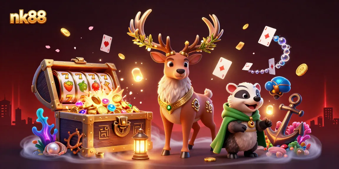 Experience high-stakes games at nk88 while joining adventurers in a magical casino journey.